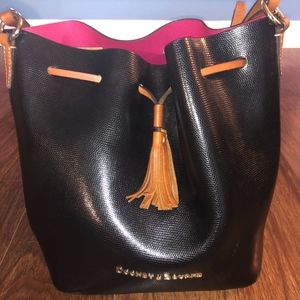 Dooney & Bourke Serena Black Leather Shoulder Bag